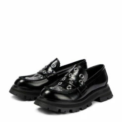 Alexander McQueen Wander Embellished Leather Loafers -Alexander McQueen Sales Store unnamed file 176