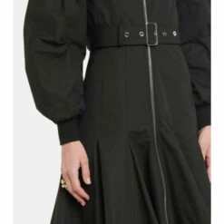 Alexander McQueen Off-shoulder Cotton Poplin Midi Dress -Alexander McQueen Sales Store unnamed file 1772