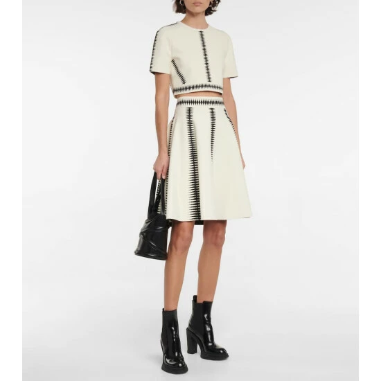 Alexander McQueen Jacquard Miniskirt 1 Alexander McQueen Jacquard Miniskirt
