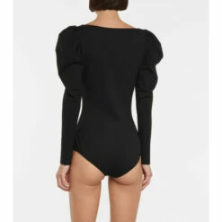 Alexander McQueen Puff-sleeve Stretch-jersey Knit Bodysuit -Alexander McQueen Sales Store unnamed file 1783