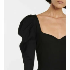 Alexander McQueen Puff-sleeve Stretch-jersey Knit Bodysuit -Alexander McQueen Sales Store unnamed file 1784
