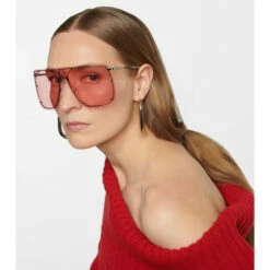 Alexander McQueen Studded Flat-brown Sunglasses -Alexander McQueen Sales Store unnamed file 1804