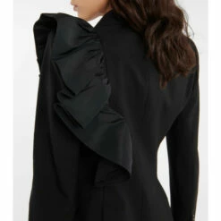 Alexander McQueen Ruffle-trimmed Wool Blazer -Alexander McQueen Sales Store unnamed file 1808