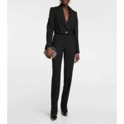 Alexander McQueen Cropped Wool Blazer