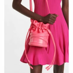 Alexander McQueen Soft Curve Leather Shoulder Bag