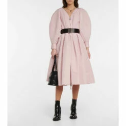 Alexander McQueen Polyfaille Midi Dress