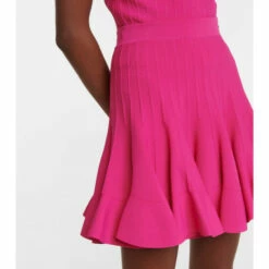 Alexander McQueen Pleated High-rise Miniskirt -Alexander McQueen Sales Store unnamed file 1845