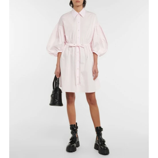 Alexander McQueen Cotton Shirt Dress 1 Alexander McQueen Cotton Shirt Dress