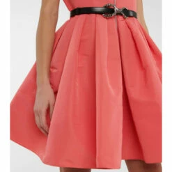 Alexander McQueen Pleated Polyfaille Minidress -Alexander McQueen Sales Store unnamed file 1872