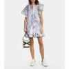 Alexander McQueen Printed Cotton Minidress