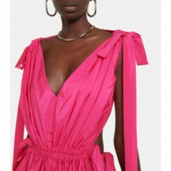 Alexander McQueen Pleated Polyfaille Midi Dress 7 Alexander McQueen Pleated Polyfaille Midi Dress -Alexander McQueen Sales Store unnamed file 1887
