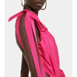 Alexander McQueen Pleated Polyfaille Midi Dress 9 Alexander McQueen Pleated Polyfaille Midi Dress -Alexander McQueen Sales Store unnamed file 1889