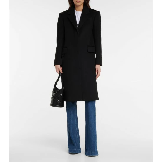Alexander McQueen Wool And Cashmere Coat 1 Alexander McQueen Wool And Cashmere Coat