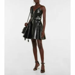 Alexander McQueen Leather Minidress