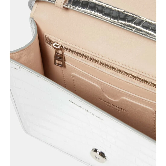 Alexander McQueen Four Ring Metallic Shoulder Bag 2 Alexander McQueen Four Ring Metallic Shoulder Bag - Image 2