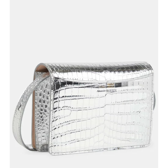 Alexander McQueen Four Ring Metallic Shoulder Bag 3 Alexander McQueen Four Ring Metallic Shoulder Bag - Image 3