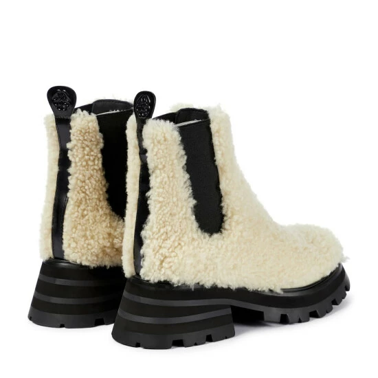 Alexander McQueen Shearling Ankle Boots 2 Alexander McQueen Shearling Ankle Boots - Image 2