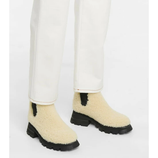 Alexander McQueen Shearling Ankle Boots 3 Alexander McQueen Shearling Ankle Boots - Image 3