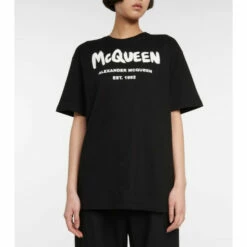 Alexander McQueen Printed Cotton T-shirt -Alexander McQueen Sales Store unnamed file 1945