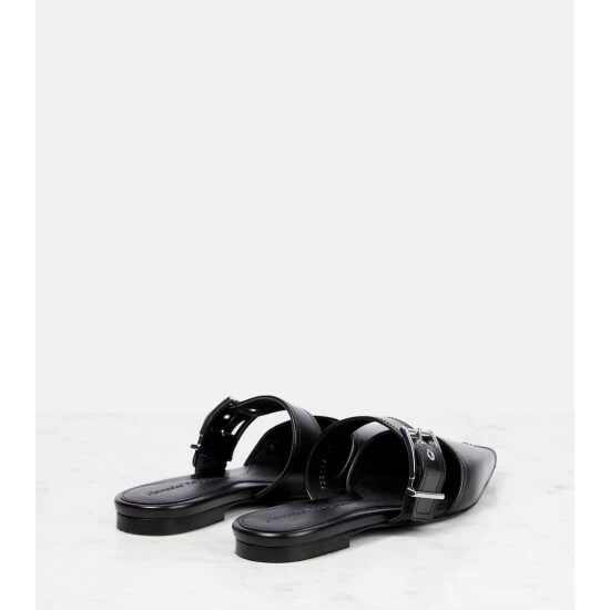 Alexander McQueen Punk Leather Mules 2 Alexander McQueen Punk Leather Mules - Image 2