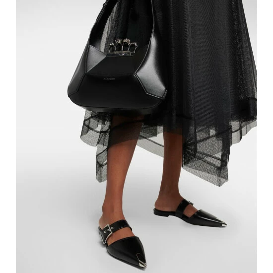 Alexander McQueen Punk Leather Mules 3 Alexander McQueen Punk Leather Mules - Image 3