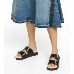 Alexander McQueen Shearling-trimmed Leather Sandals -Alexander McQueen Sales Store unnamed file 1975