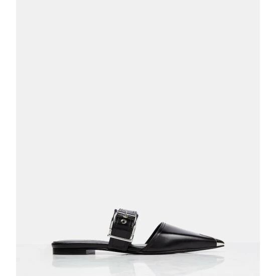 Alexander McQueen Punk Leather Mules 5 Alexander McQueen Punk Leather Mules - Image 5