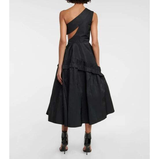 Alexander McQueen One-shoulder Midi Dress 2 Alexander McQueen One-shoulder Midi Dress - Image 2
