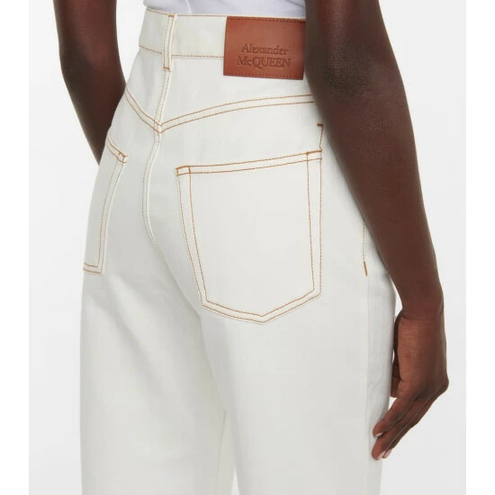 Alexander McQueen High-rise Straight Jeans 4 Alexander McQueen High-rise Straight Jeans - Image 4