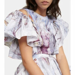 Alexander McQueen William Blake Dante Print Jersey Top -Alexander McQueen Sales Store unnamed file 2007