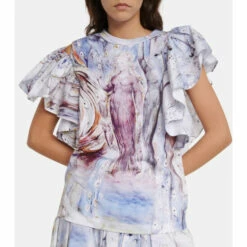 Alexander McQueen William Blake Dante Print Jersey Top -Alexander McQueen Sales Store unnamed file 2008