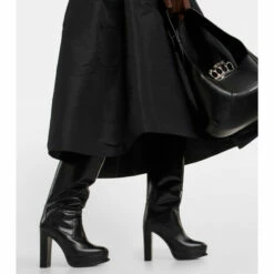 Alexander McQueen Leather Platform Knee-high Boots -Alexander McQueen Sales Store unnamed file 201