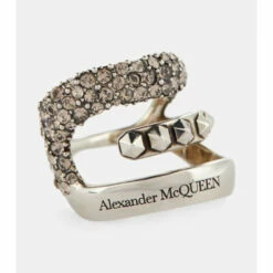Alexander McQueen Crystal-embellished Single Ear Cuff -Alexander McQueen Sales Store unnamed file 2016