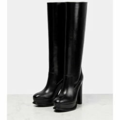 Alexander McQueen Leather Platform Knee-high Boots -Alexander McQueen Sales Store unnamed file 202