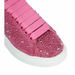 Alexander McQueen Crystal-embellished Leather Sneakers -Alexander McQueen Sales Store unnamed file 2021
