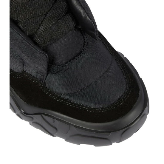 Alexander McQueen Puffy Suede-trimmed Sneakers 5 Alexander McQueen Puffy Suede-trimmed Sneakers - Image 5