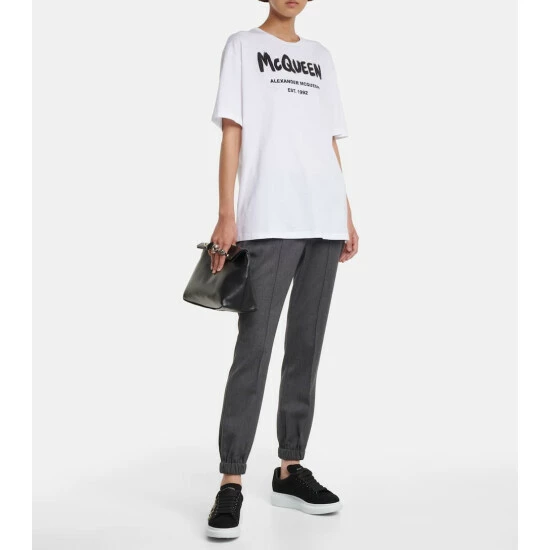 Alexander McQueen Oversized Crystal-embellished Sneakers 1 Alexander McQueen Oversized Crystal-embellished Sneakers