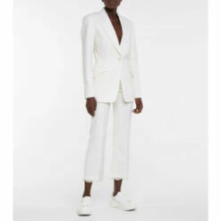 Alexander McQueen Lace-paneled Wool Blazer