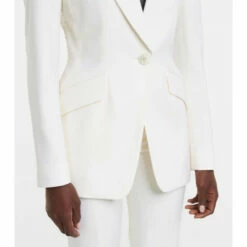 Alexander McQueen Lace-paneled Wool Blazer -Alexander McQueen Sales Store unnamed file 2055