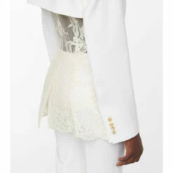 Alexander McQueen Lace-paneled Wool Blazer -Alexander McQueen Sales Store unnamed file 2056