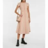 Alexander McQueen Off-shoulder Midi Dress
