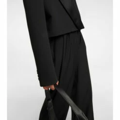 Alexander McQueen Cropped Wool Tuxedo Blazer -Alexander McQueen Sales Store unnamed file 207