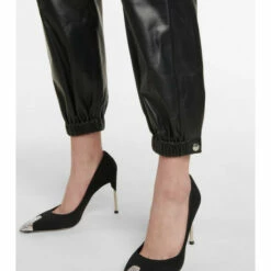 Alexander McQueen High-rise Leather Pants -Alexander McQueen Sales Store unnamed file 2082