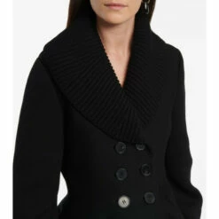 Alexander McQueen Wool-blend Peplum Jacket -Alexander McQueen Sales Store unnamed file 2090