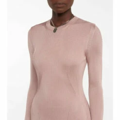 Alexander McQueen Pleated Stretch-knit Midi Dress -Alexander McQueen Sales Store unnamed file 2107
