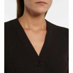 Alexander McQueen Wool And Cashmere Peplum Cardigan -Alexander McQueen Sales Store unnamed file 2115