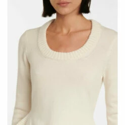 Alexander McQueen Cashmere Peplum Sweater -Alexander McQueen Sales Store unnamed file 2119