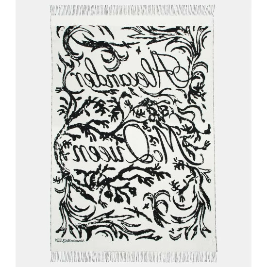 Alexander McQueen Jacquard Wool Blanket 5 Alexander McQueen Jacquard Wool Blanket - Image 5