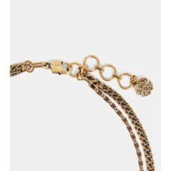 Alexander McQueen Graffiti Embellished Necklace