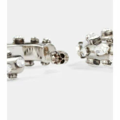 Alexander McQueen Embellished Hoop Earrings -Alexander McQueen Sales Store unnamed file 216